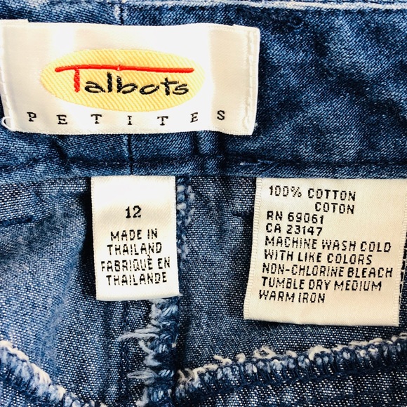 Talbots Petites Jean Skirt - Picture 7 of 7
